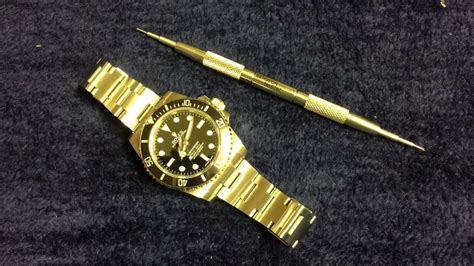 how to remove rolex explorer bracelet|how to open a rolex bracelet.